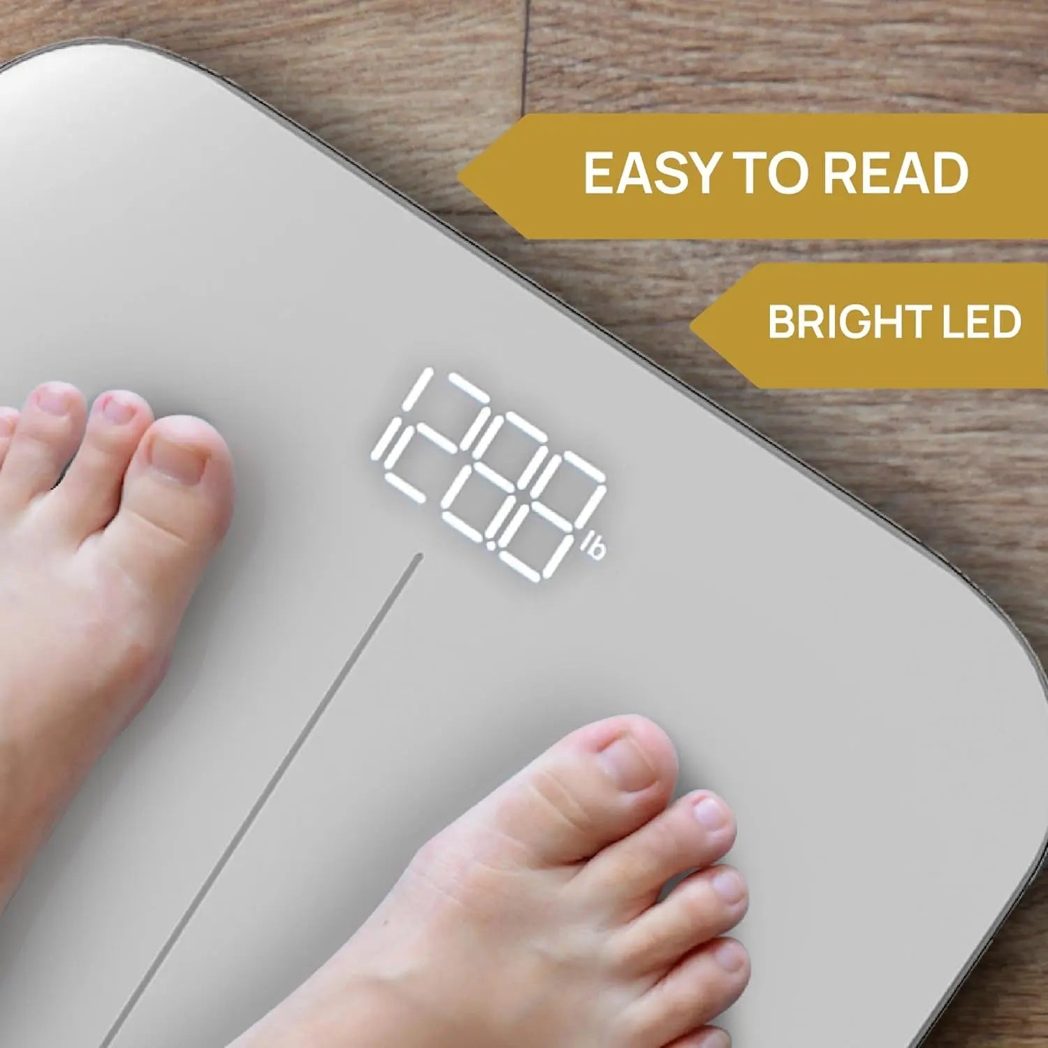 Premium Digital Bathroom Scale - High Precision Weight Measurement up to 400 lbs