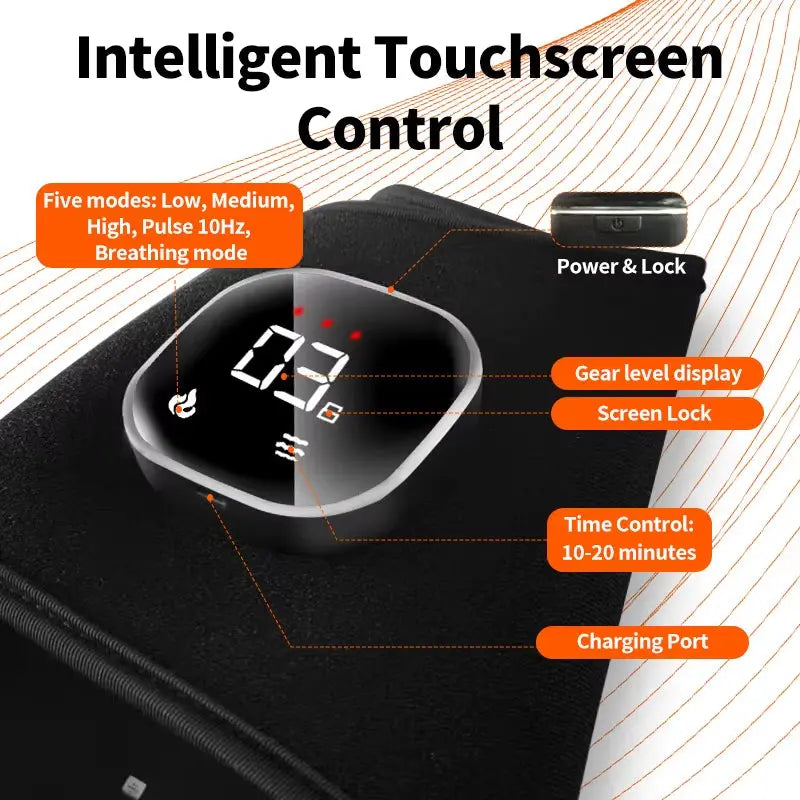 Wireless Red Light Therapy Massage Belt for Wrist and Ankle - 64 LEDs at 660nm & 850nm for Plantar Fasciitis and Achilles Tendonitis Relief