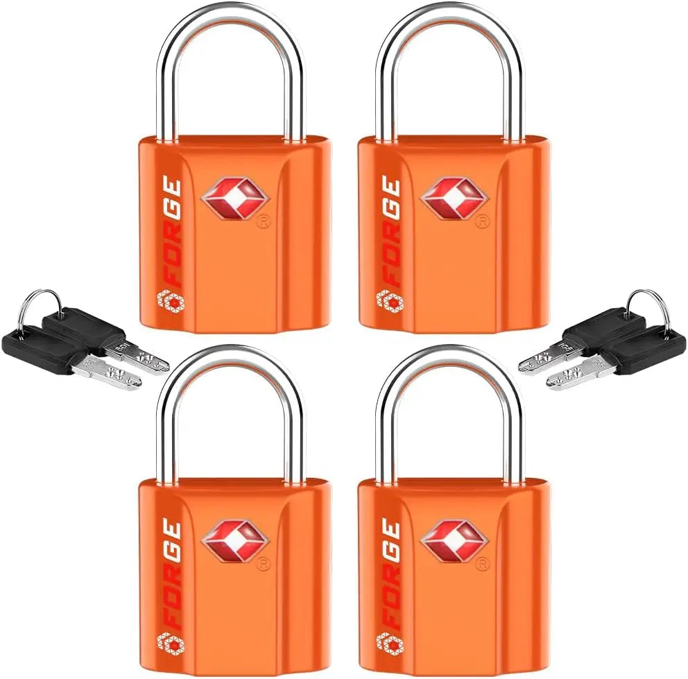 TSA-Approved Travel Locks with Ultra-Secure Dimple Key Mechanism and Zinc Alloy Construction