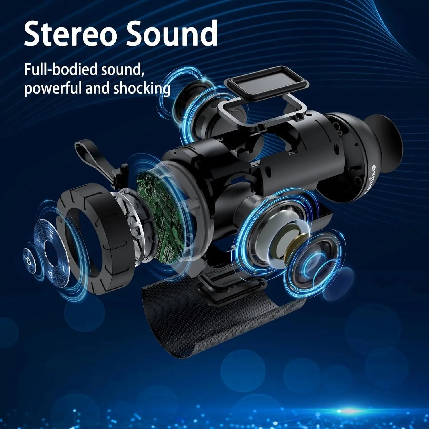 IP65 Waterproof Bluetooth Speaker - Portable 360° HD Stereo Sound, Enhanced Bass, TWS Pairing, 24-Hour Playtime, Ideal for Home, Outdoor, Camping, and Beach Use, Perfect Gift for All.