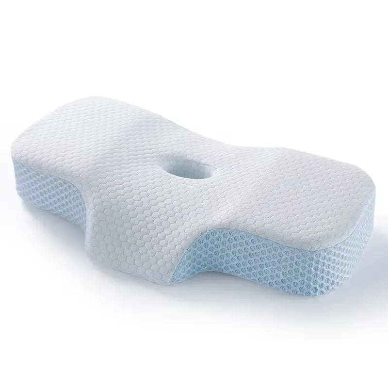Cervical Support Pillow with Memory Foam Core for Enhanced Sleep Traction and Neck Protection
