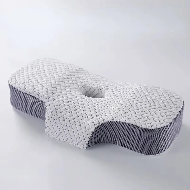 Cervical Support Pillow with Memory Foam Core for Enhanced Sleep Traction and Neck Protection