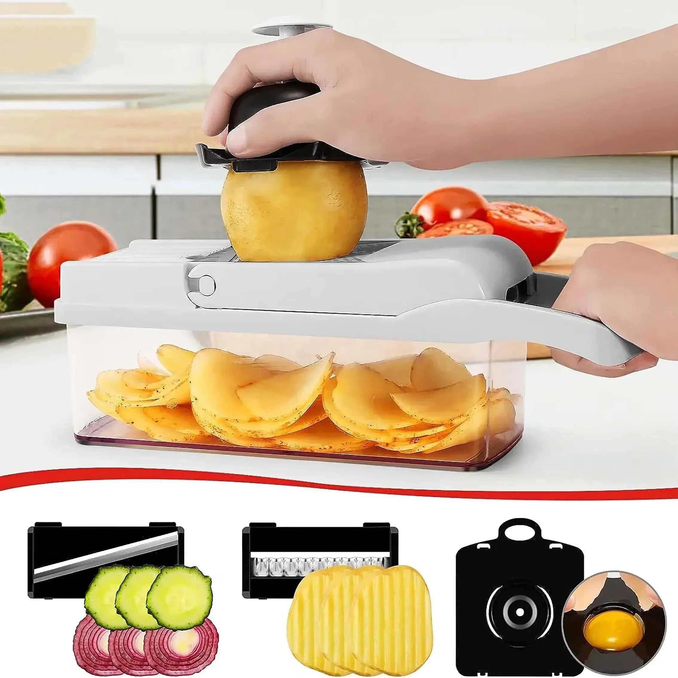 12-in-1 Multifunctional Vegetable Cutter and Food Chopper for Efficient Food Preparation