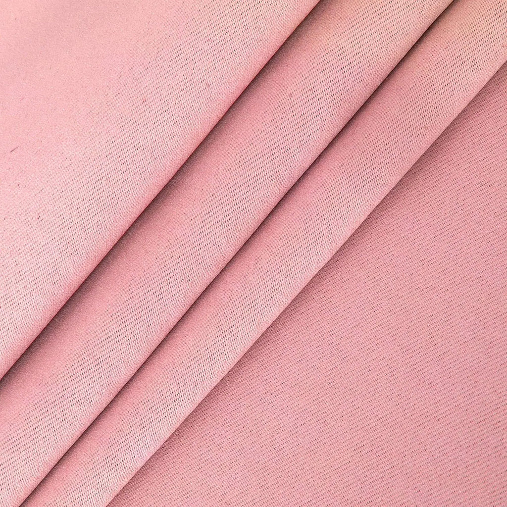 Set of Two Grommet Blackout Curtains in Baby Pink, 42 x 63 Inches for Bedroom