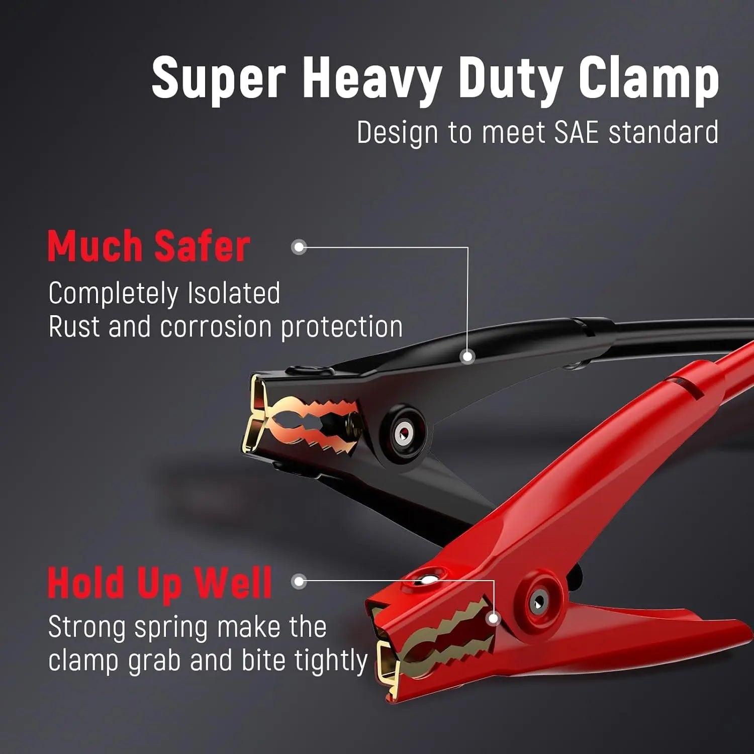 4 Gauge 25 Feet Heavy-Duty Jumper Cables for Cars, SUVs, and Trucks with Carry Bag - Automotive Booster Cables for Jump Starting Weak or Dead Batteries (Model TD-P0425)