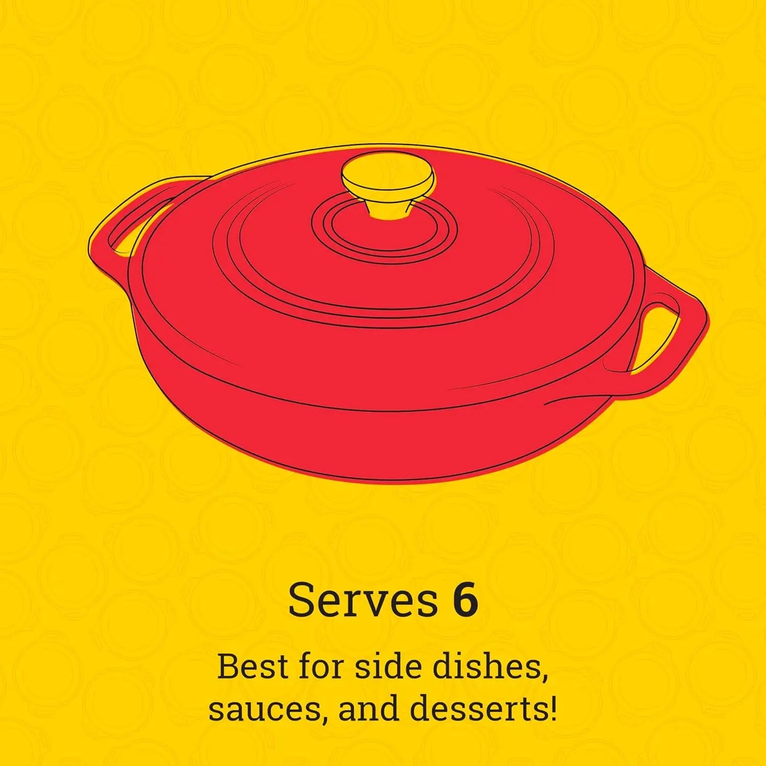 3.6 Quart Enameled Cast Iron Oval Casserole with Lid and Dual Handles – Oven Safe to 500°F – Versatile for Marinating, Cooking, Baking, Refrigerating, and Serving – Island Spice Red