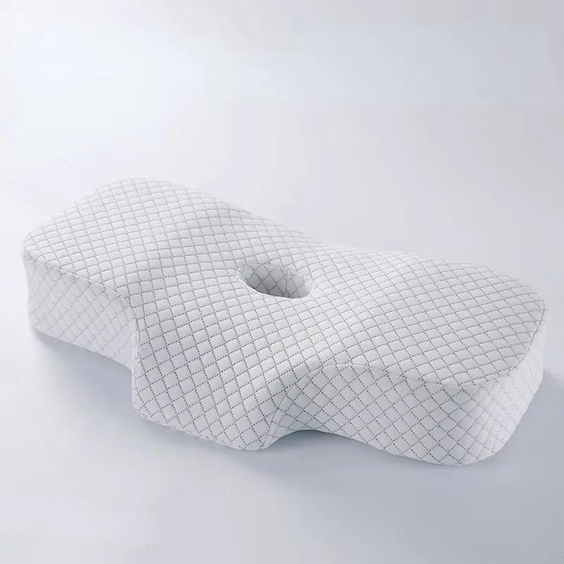 Cervical Support Pillow with Memory Foam Core for Enhanced Sleep Traction and Neck Protection