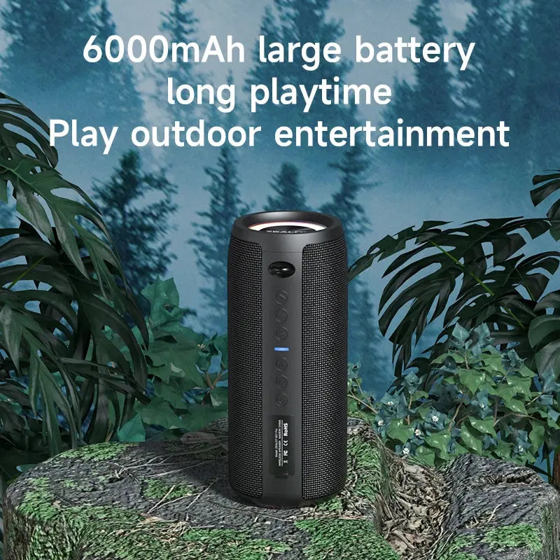 S51 Pro High-Power 40W Bluetooth Speaker with 3D Stereo Bass, Portable IPX5 Waterproof Design, and TWS Compatibility