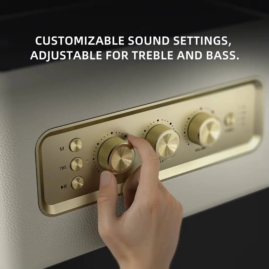 A200 Wireless Bluetooth 5.3 Speaker - Elegant Retro Design with 24-Hour Playtime