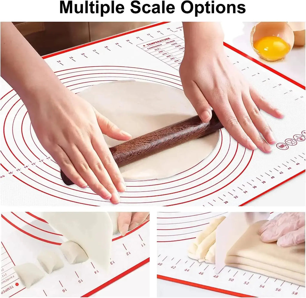 UNTIOR Silicone Kneading Dough Mat - Versatile Baking Mat for Pizza, Cake, and Dough Preparation in the Kitchen