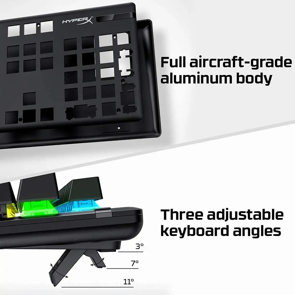 Alloy Origins Mechanical Gaming Keyboard with Software-Controlled Lighting and Macro Customization, Compact Design, RGB LED Backlighting, Linear  Red Switch (Black)