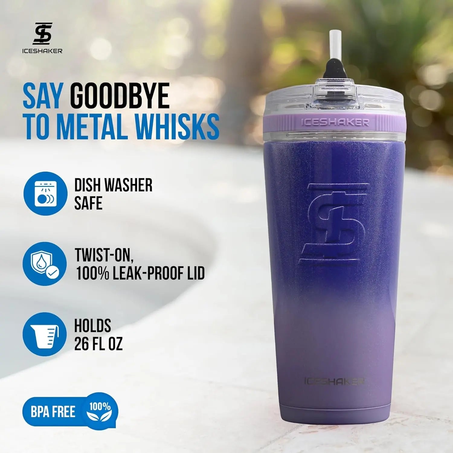 Insulated Stainless Steel Tumbler - 20 Oz, Lilac Dreaming | Superior Temperature Retention: 30+ Hours Cold & 12+ Hours Hot | Includes Removable Straw and Drink Spout | Odor-Free Design for Coffee, Tea, Smoothies, and Cocktails