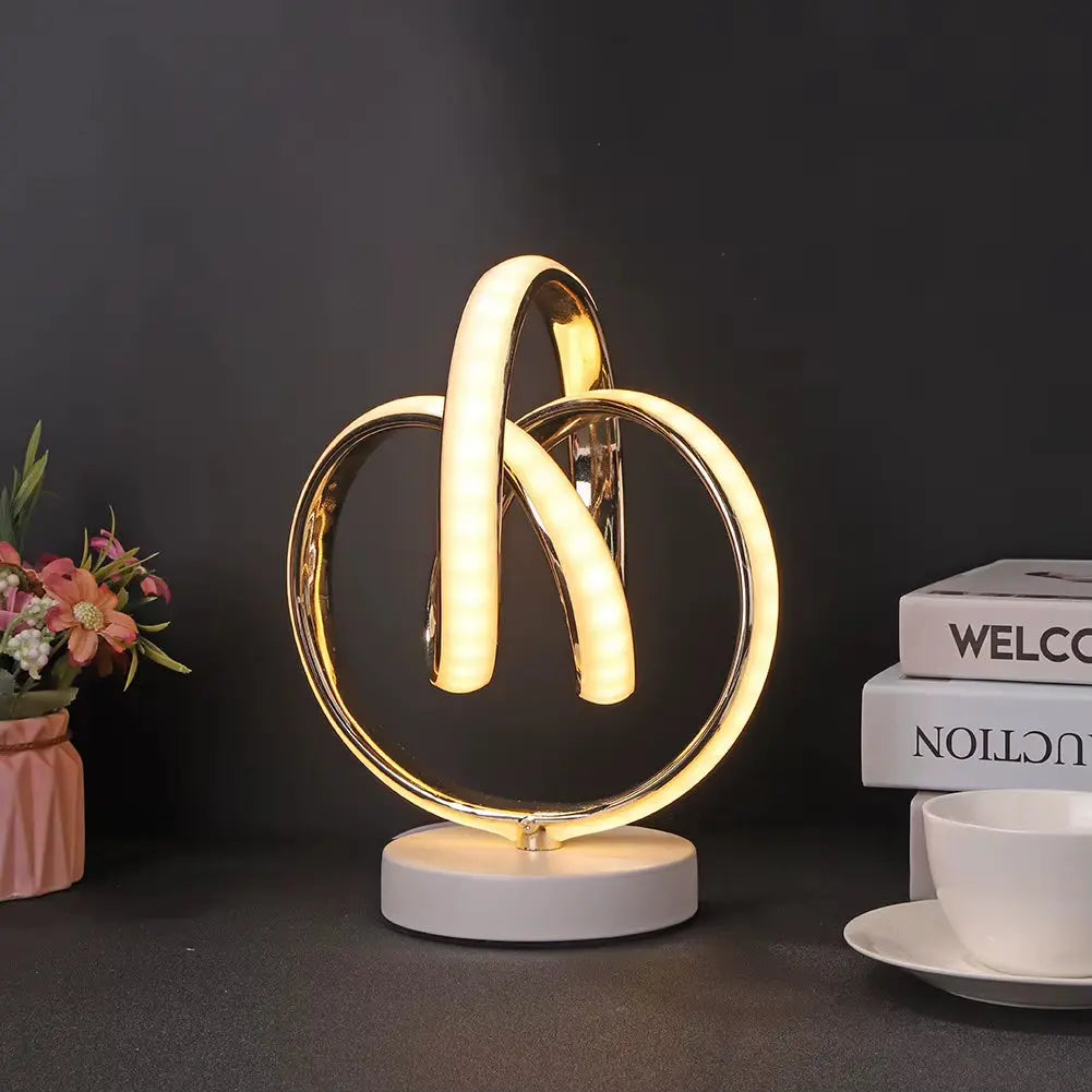 Contemporary LED Table Lamp for Living Spaces, Ideal for Coffee Tables, Bedrooms, and Dining Areas