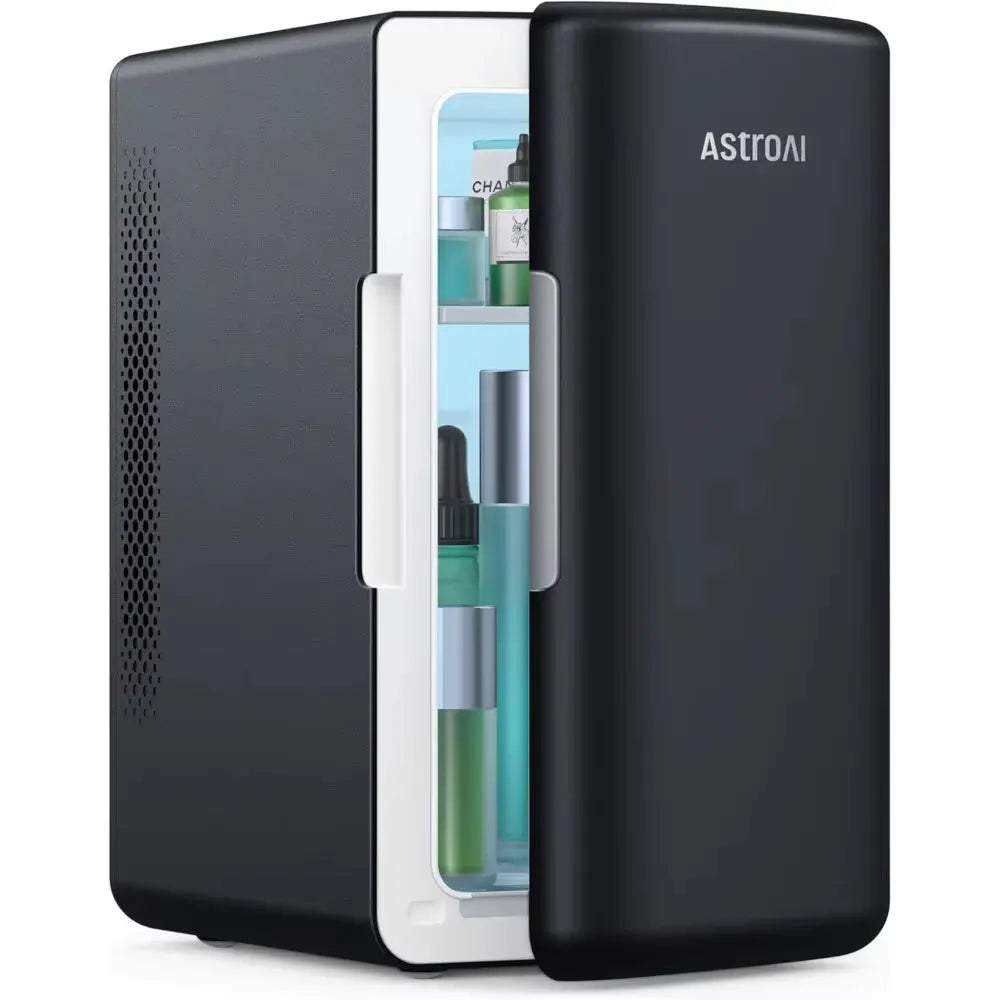 Mini Fridge 2.0 Generation, 6 Liter Capacity Makeup and Skincare Refrigerator, 110V AC/12V DC Portable Thermoelectric Cooler and Warmer