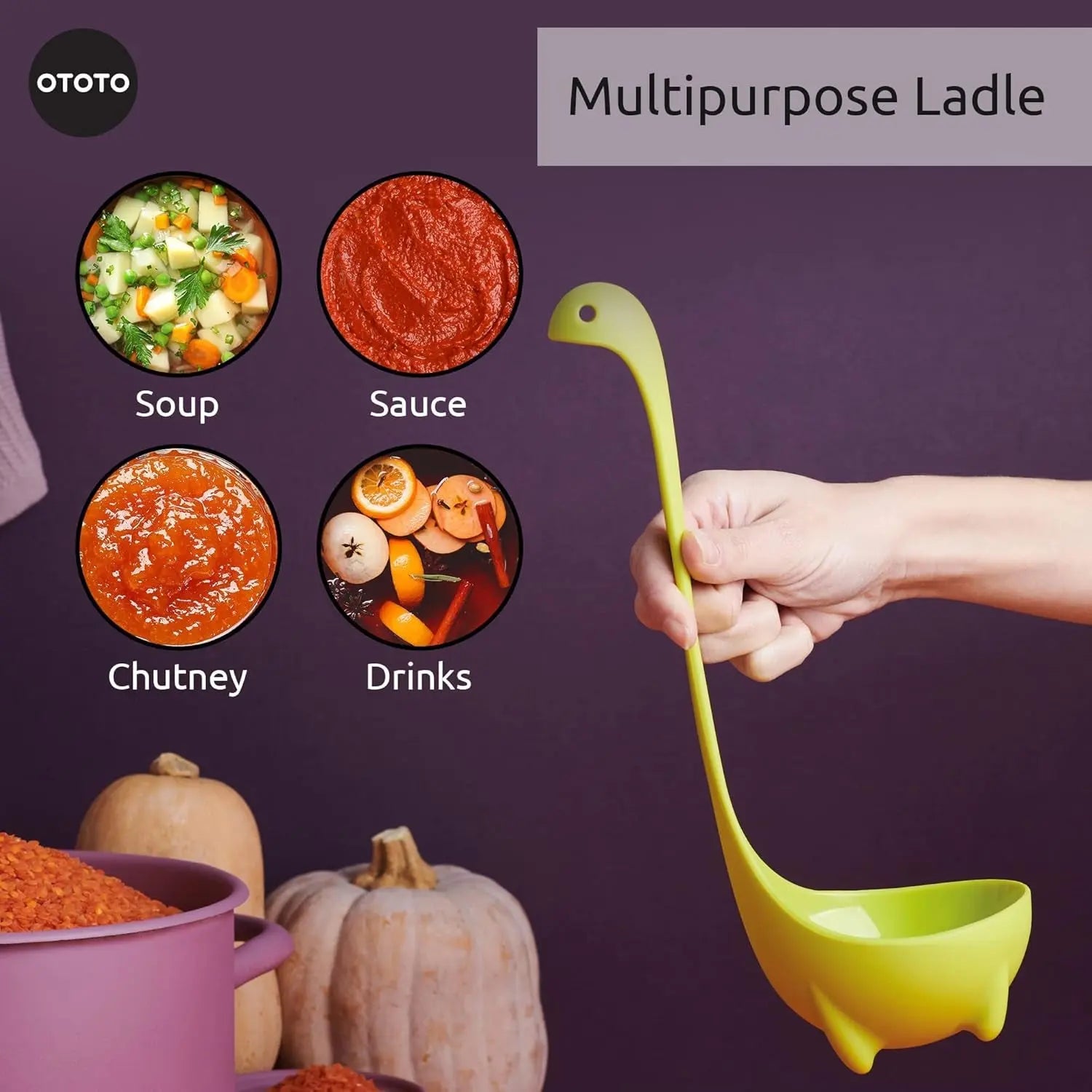 Original Nessie Soup Ladle - Unique Loch Ness Design Kitchen Utensil, Ideal Gift for Cooking Enthusiasts and Moms