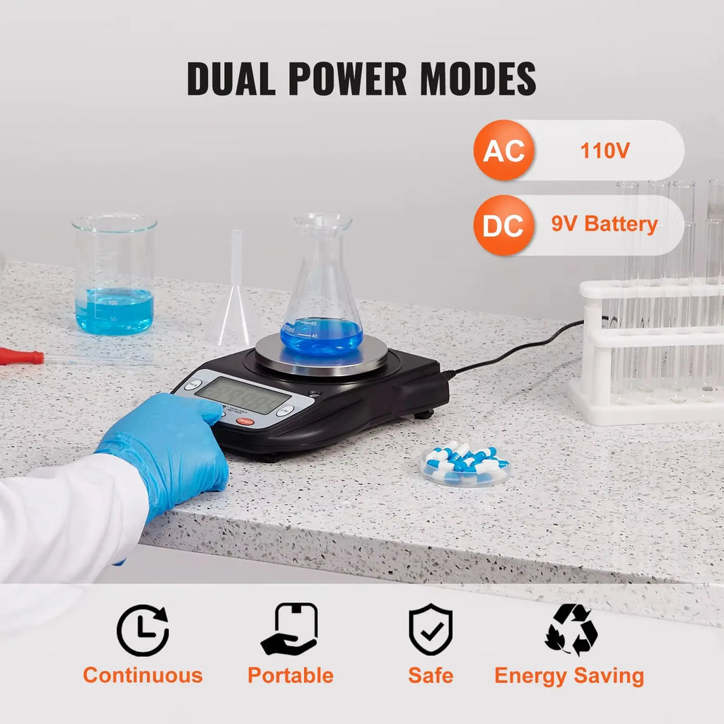 Succebuy 600X Analytical Balance - High Precision Lab Scale with 0.01g Accuracy and LCD Display for Jewelry Weighing