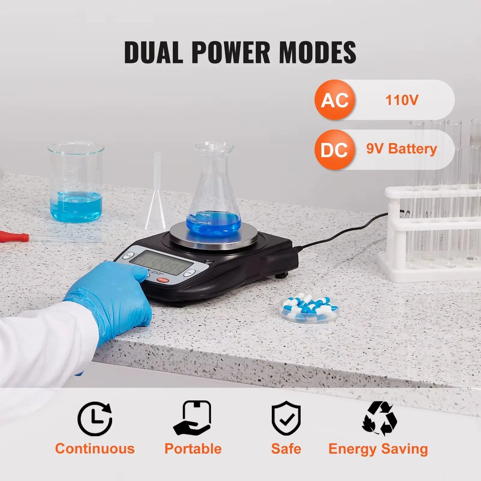 Succebuy 600X Analytical Balance - High Precision Lab Scale with 0.01g Accuracy and LCD Display for Jewelry Weighing