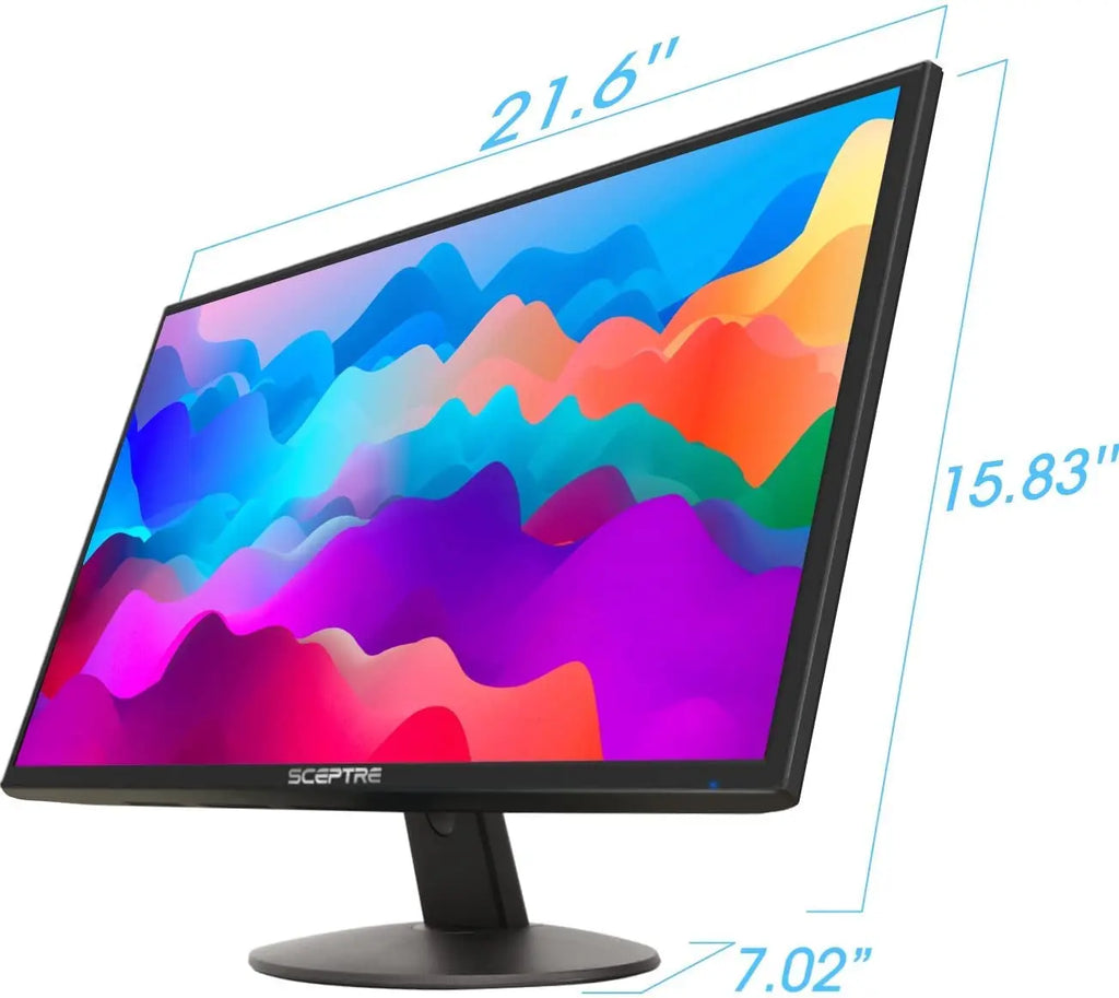 E249W-19203R 24-Inch Full HD LED Gaming Monitor with Dual HDMI, VGA, 75Hz Refresh Rate, and Built-In Speakers - Machine Black