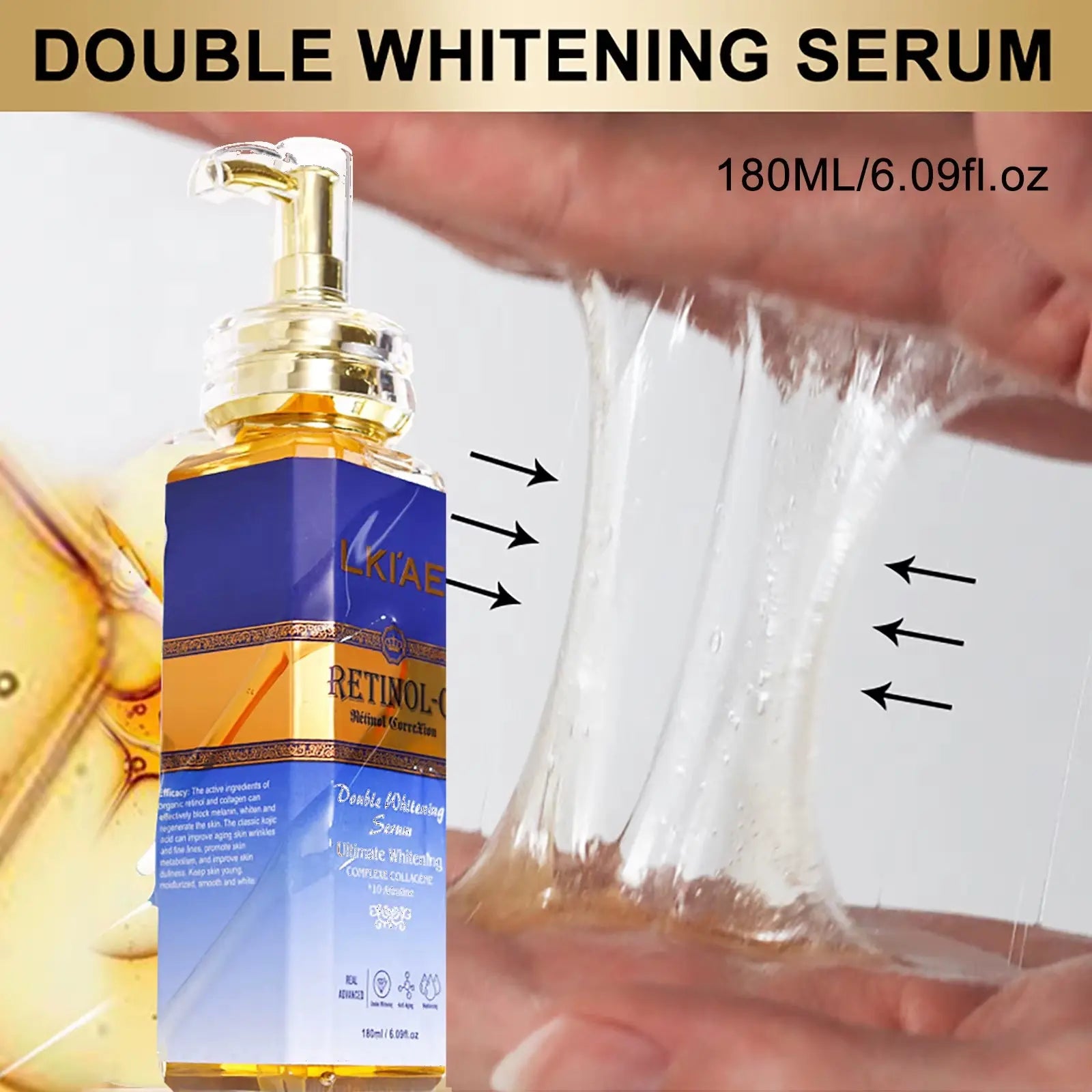 Professional Brightening Lotion Set for Women - Organic 5-Piece Skin Whitening and Skincare Routine with Retinol