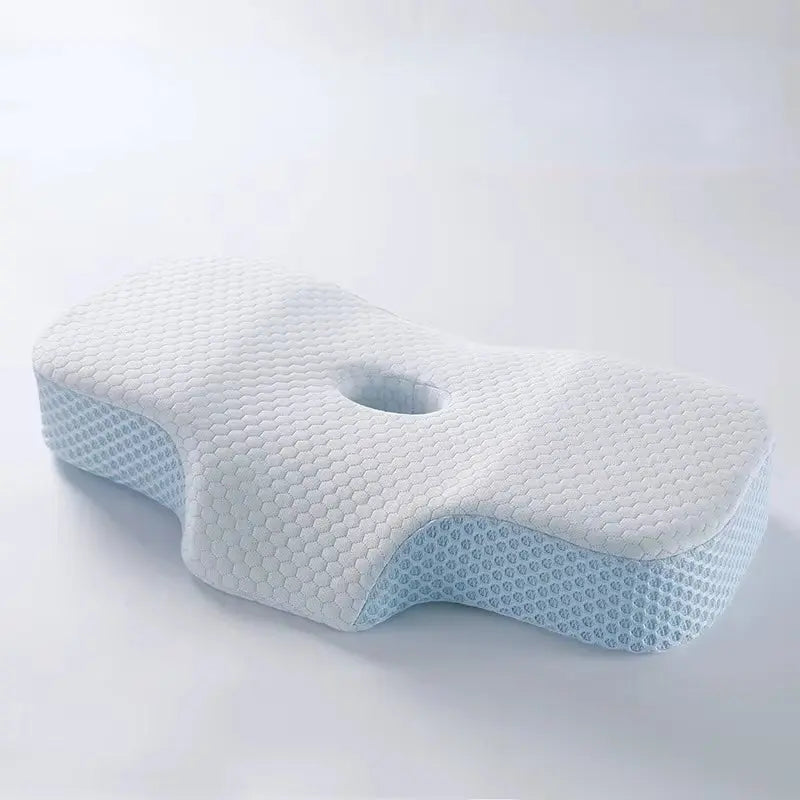 Cervical Support Pillow with Memory Foam Core for Enhanced Sleep Traction and Neck Protection