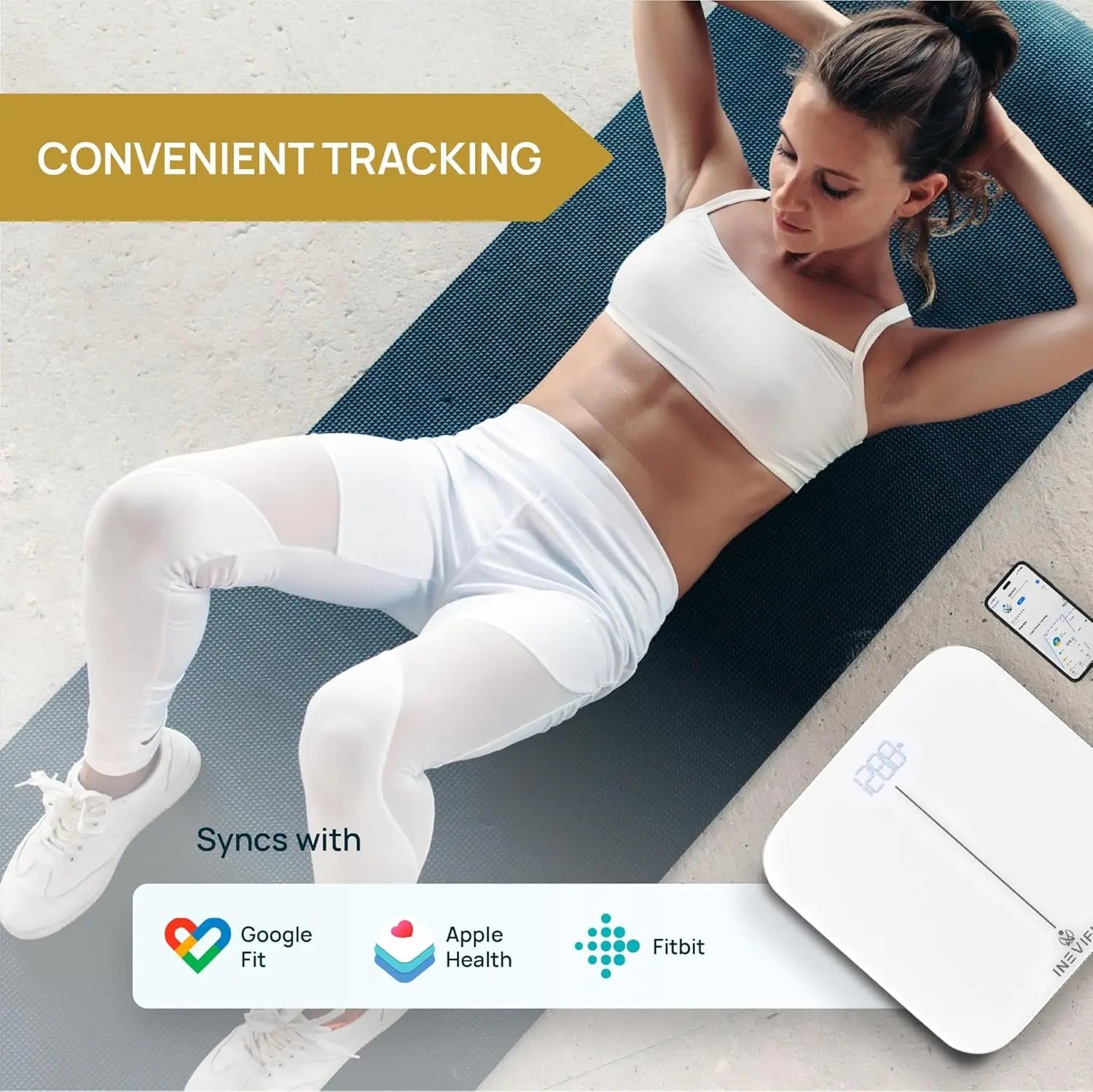 Premium Smart Bathroom Scale - Accurate Bluetooth Digital Body Weight and BMI Measurement for Multiple Users