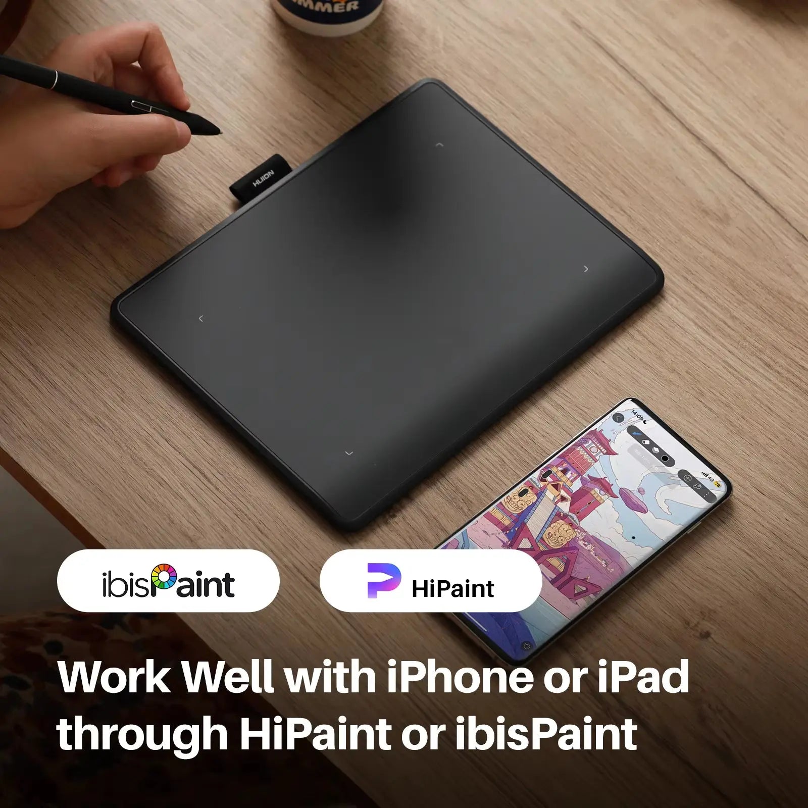 Inspiroy Frego M L610 Bluetooth Wireless Graphics Tablet - 10 x 6.25 Inch with Slim Pen PW550S