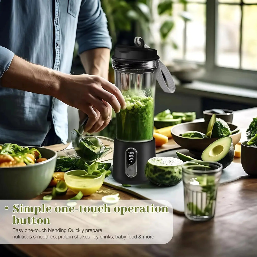 2025 Portable Multifunctional High-Power Juicer with Strong Motor and 4000mAh Battery for Indoor and Outdoor Use