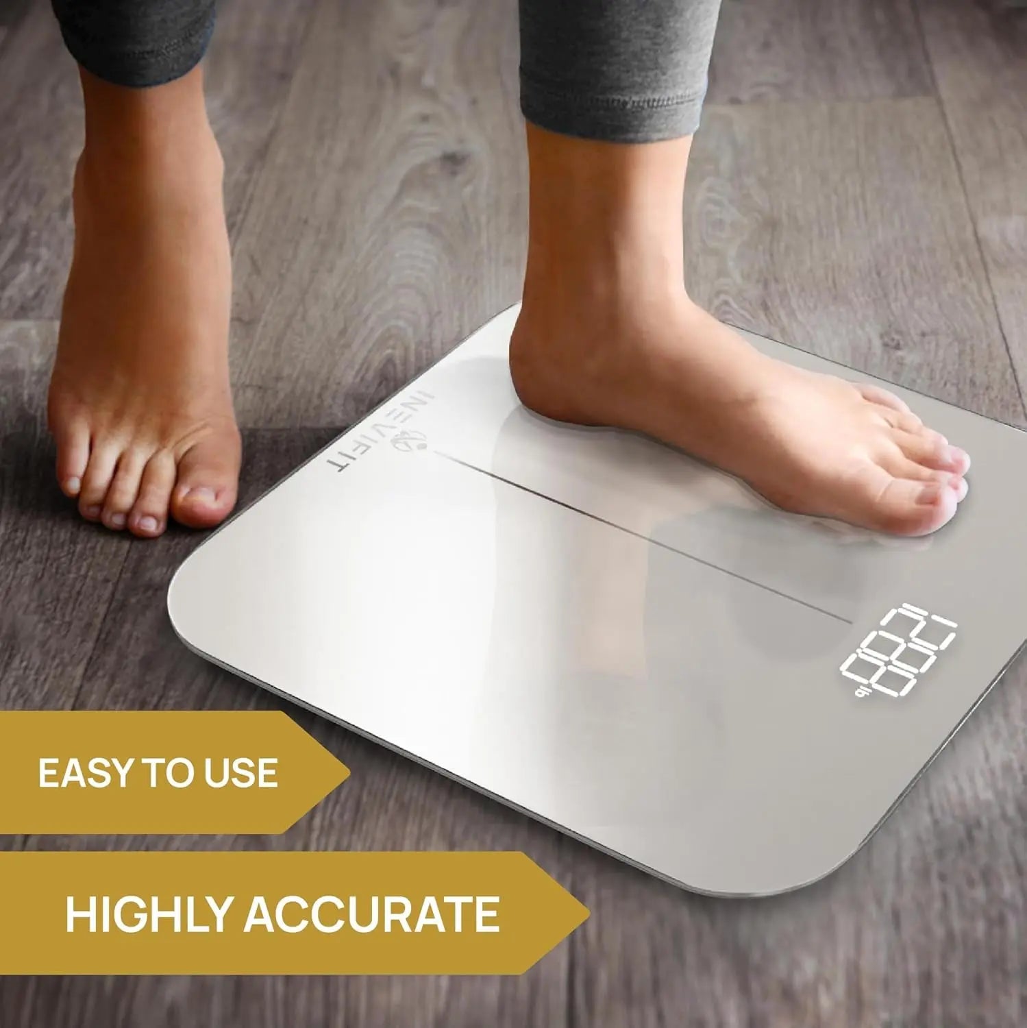 Premium Digital Bathroom Scale - High Precision Weight Measurement up to 400 lbs