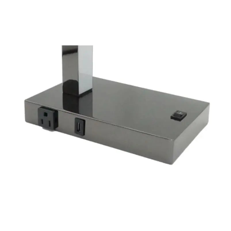 Contemporary LED Desk Lamp with Integrated USB Port and Power Outlet