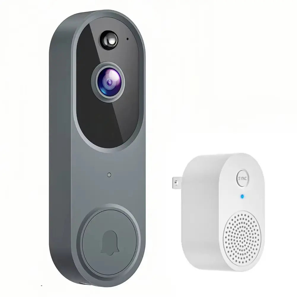 1080P Wireless Video Doorbell Camera with 2-Way Audio, Wi-Fi Connectivity, Motion Detection, Night Vision, and Intercom System for Enhanced Home Security