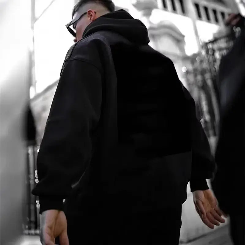 Men's Paris Fashion All-Season Casual Hooded Sweatshirts - Comfortable Pullover for Home and Outdoor Activities 2025