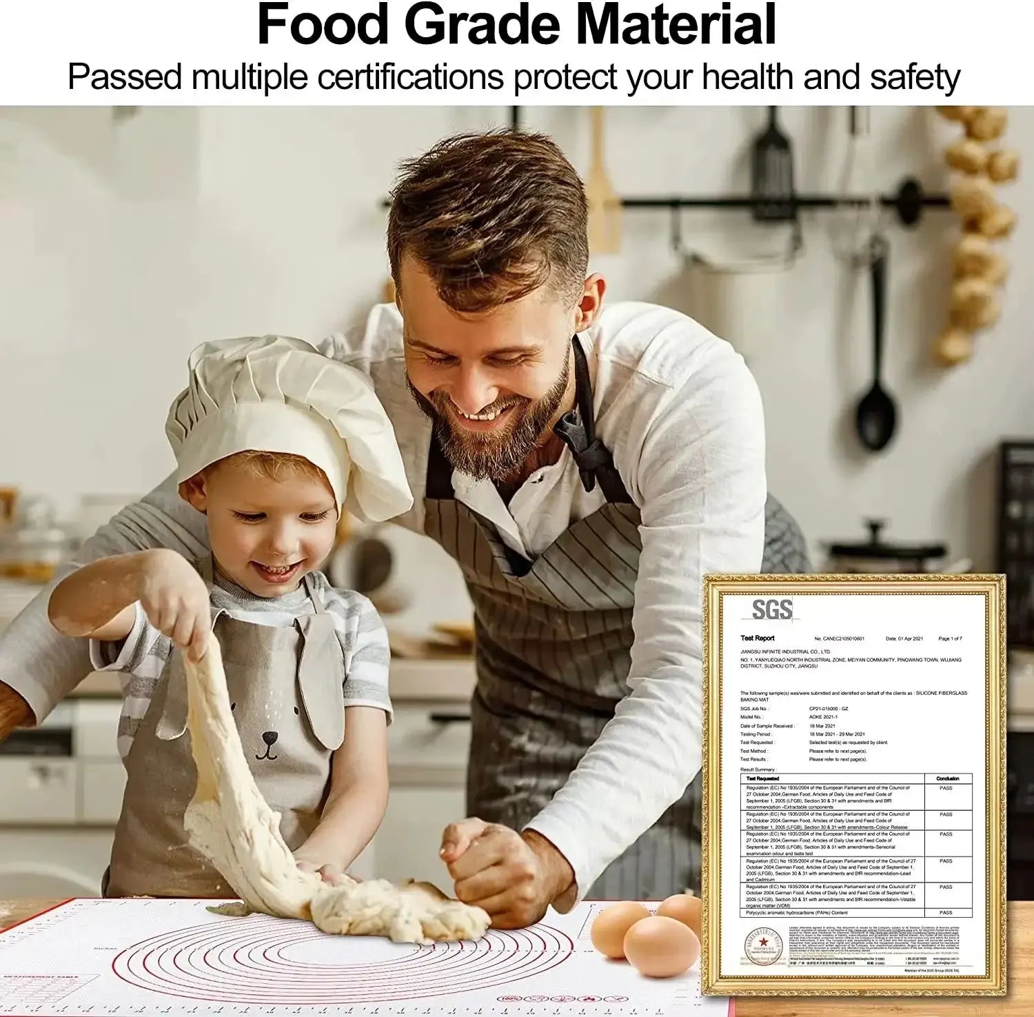 UNTIOR Silicone Kneading Dough Mat - Versatile Baking Mat for Pizza, Cake, and Dough Preparation in the Kitchen