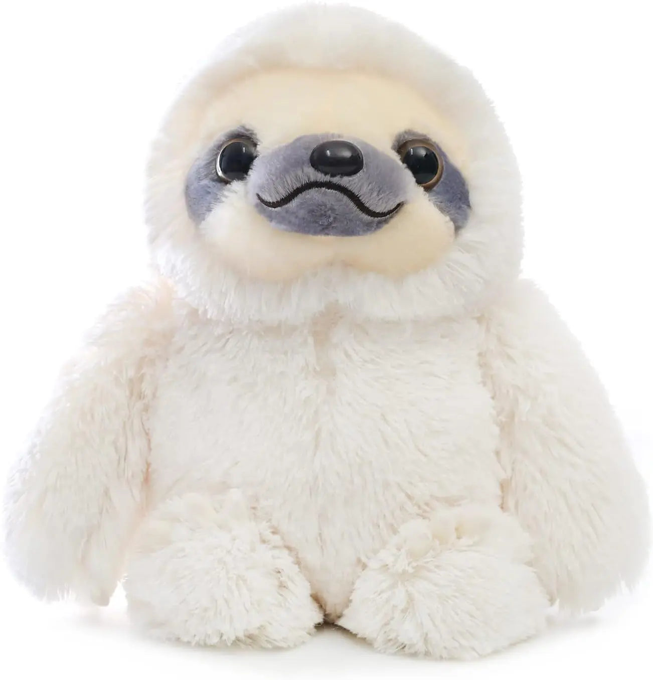 Ivory Plush Sloth Stuffed Animal Toy - 15.7 Inch Cute Teddy Bear for Kids' Birthday Gifts and Baby Dolls