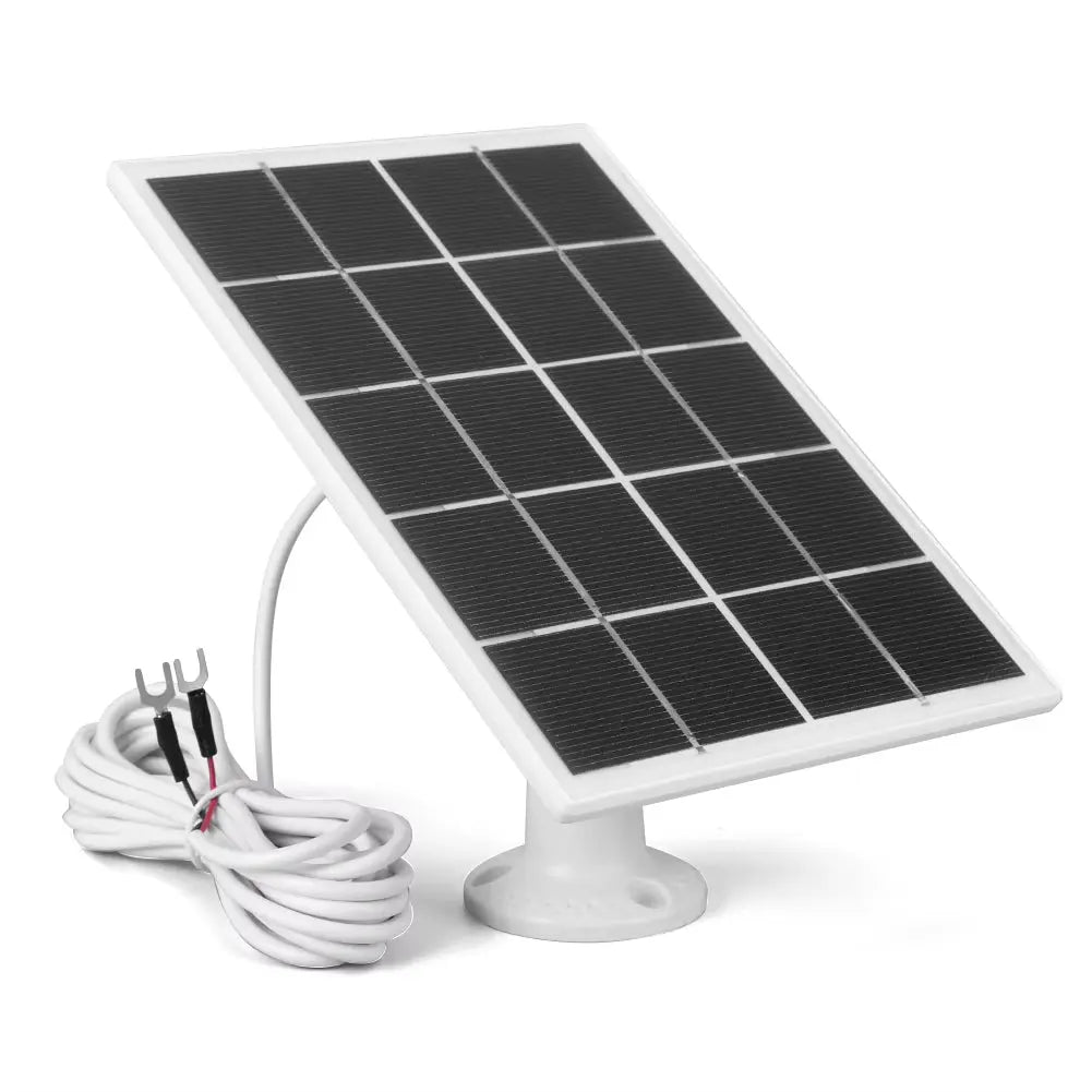 6-3W Solar Panel Charger for Ring Doorbell with IP65 Waterproof Rating and 360° Adjustable Wall Mount for Ring Video Doorbell Models 2, 3, 3 Plus, and 4