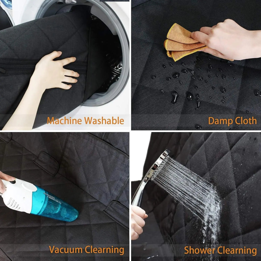 Bench Dog Waterproof Back Seat Cover for Pets - Durable, Scratch-Proof, Non-Slip Protector for Fur and Mud, Washable and Armrest Compatible