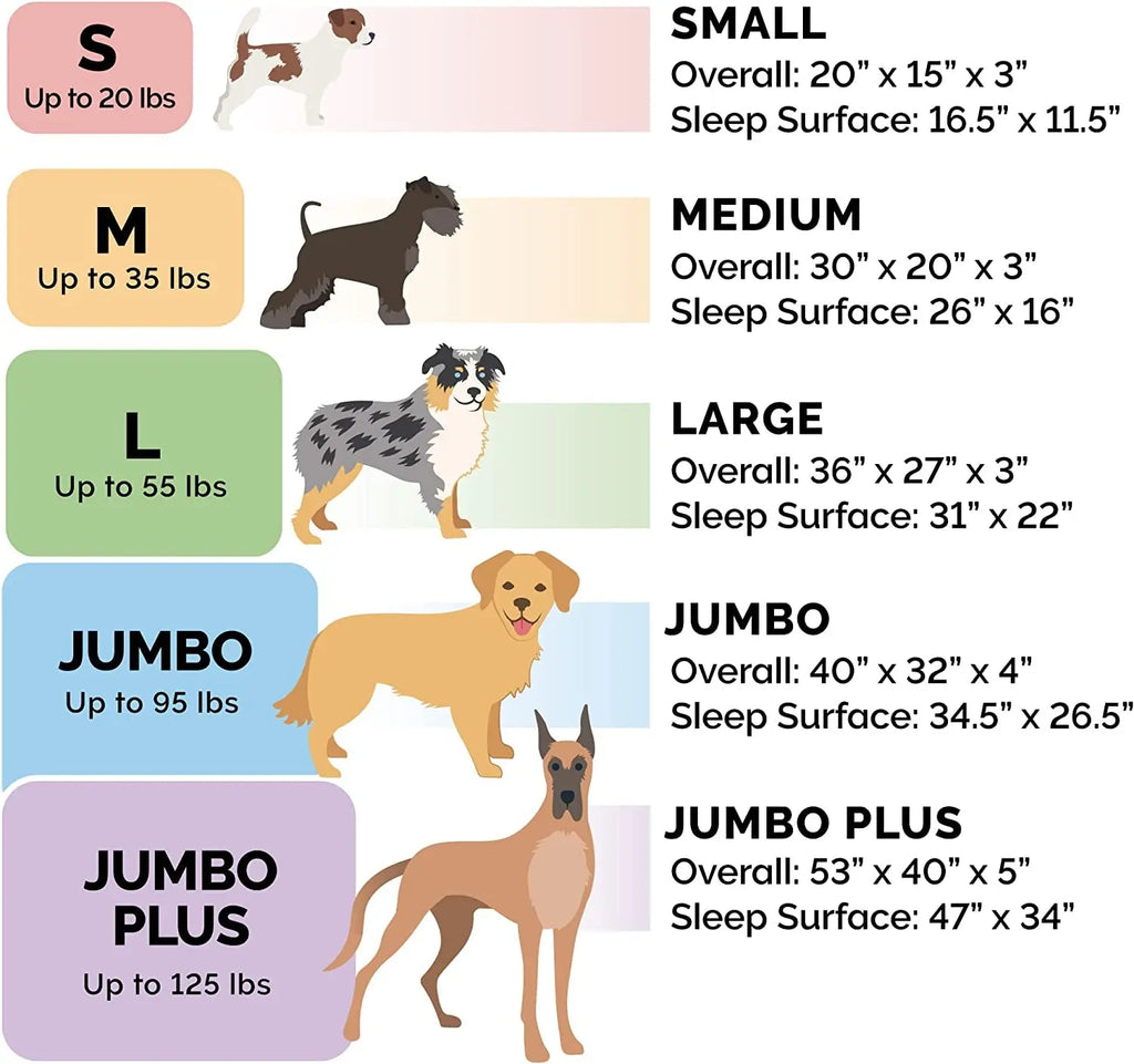 Jumbo/XL Memory Foam Dog Bed with Removable Bolsters and Washable Cover for Large Dogs up to 95 lbs - Plush Velvet Waves in Brownstone