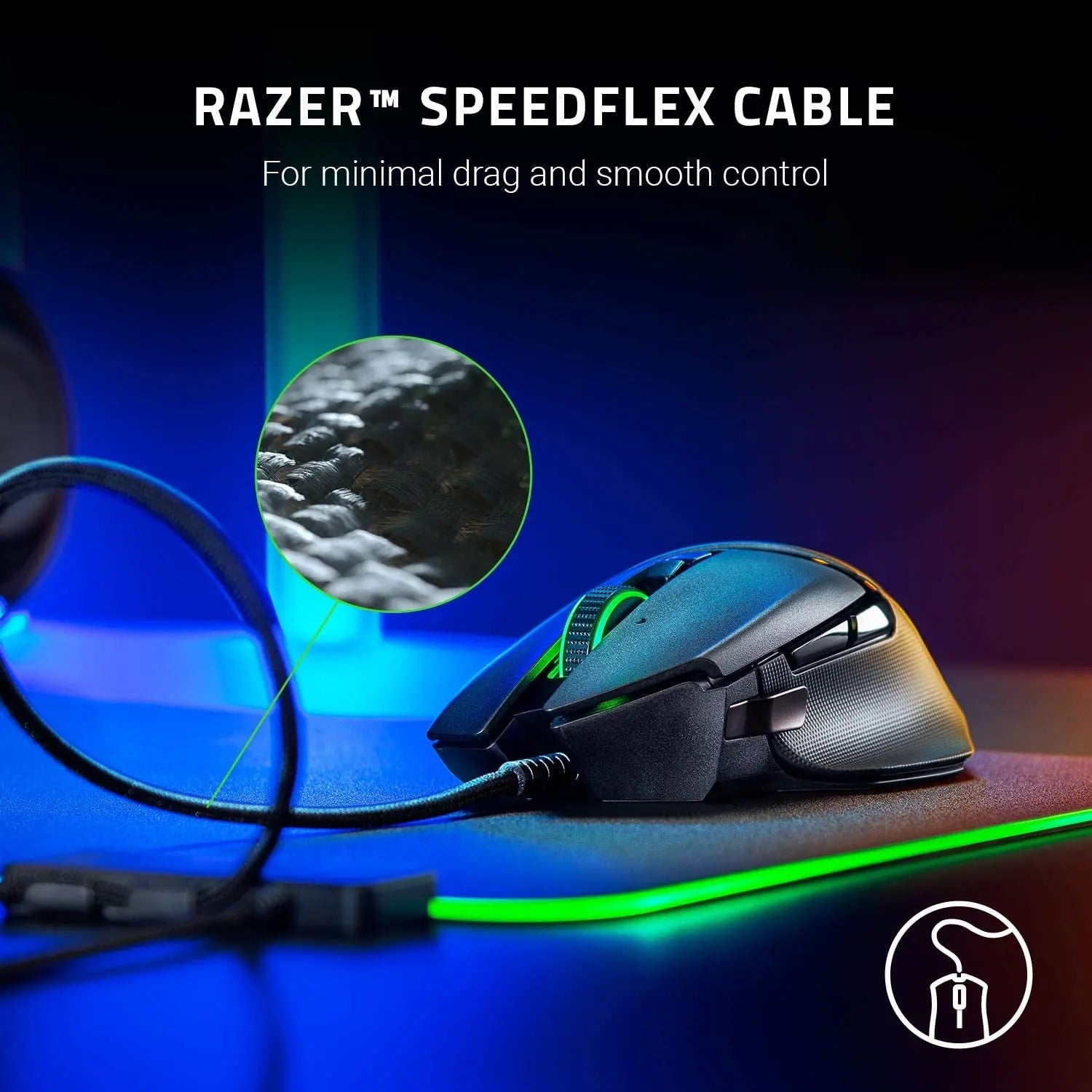 Basilisk V2 Wired Gaming Mouse - 20,000 DPI Optical Sensor, High-Speed Gaming Switch, Chroma RGB Lighting, 11 Programmable Buttons, Classic Black