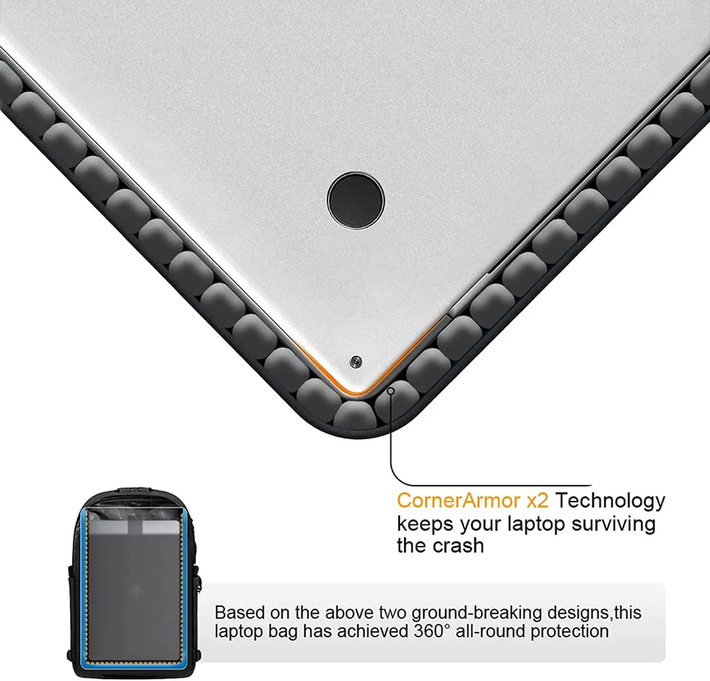 Professional Water-Resistant Anti-Theft Laptop Backpack with USB Charging Port and Lock for 15.6-Inch Computers - Ideal for Business, College, and Casual Use for Men and Women