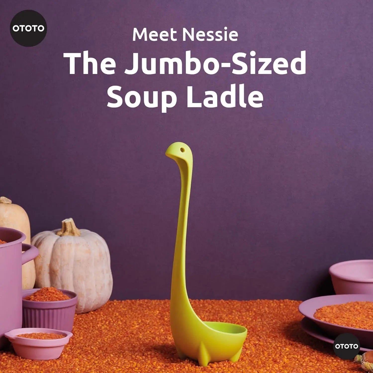 Original Nessie Soup Ladle - Unique Loch Ness Design Kitchen Utensil, Ideal Gift for Cooking Enthusiasts and Moms