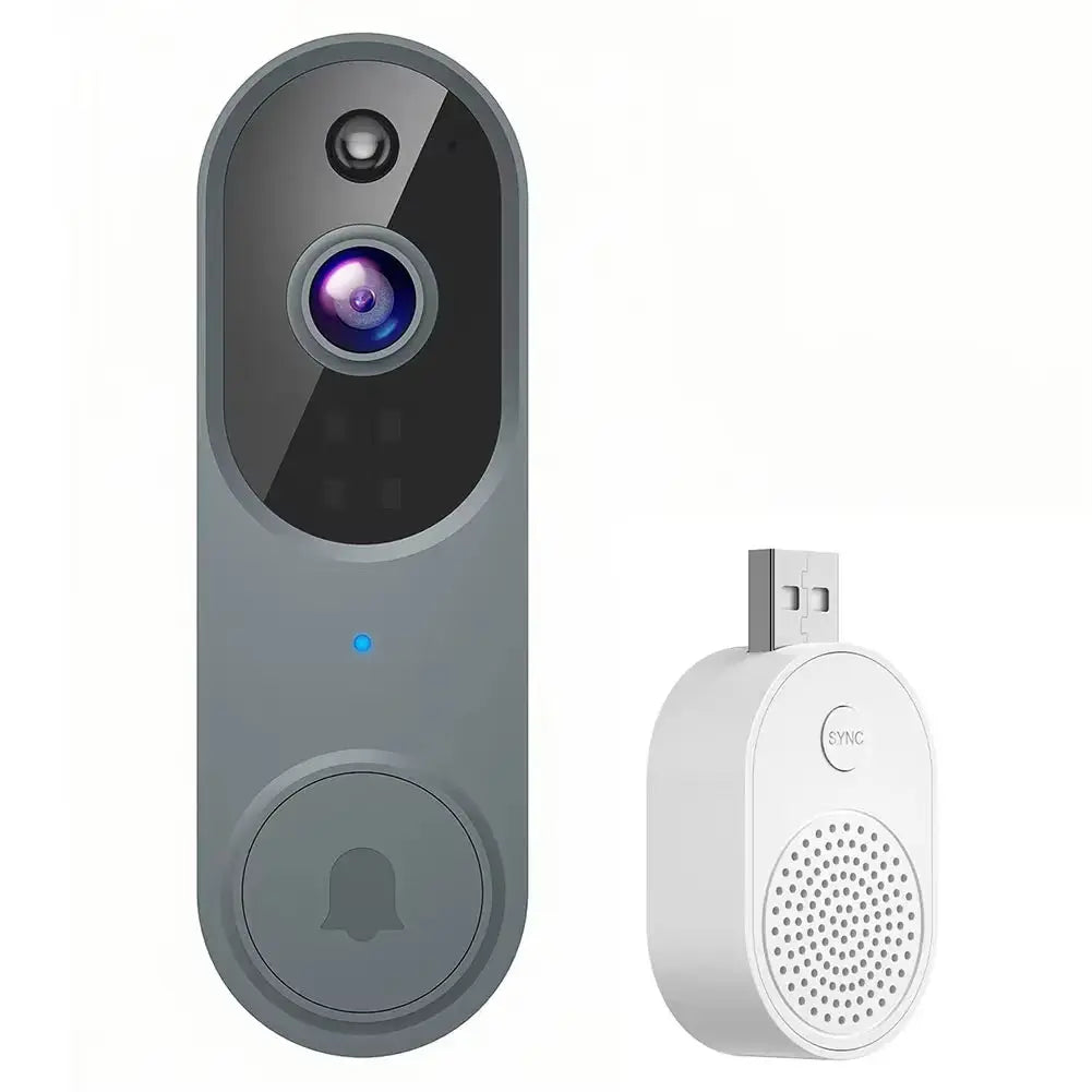 1080P Wireless Video Doorbell Camera with 2-Way Audio, Wi-Fi Connectivity, Motion Detection, Night Vision, and Intercom System for Enhanced Home Security