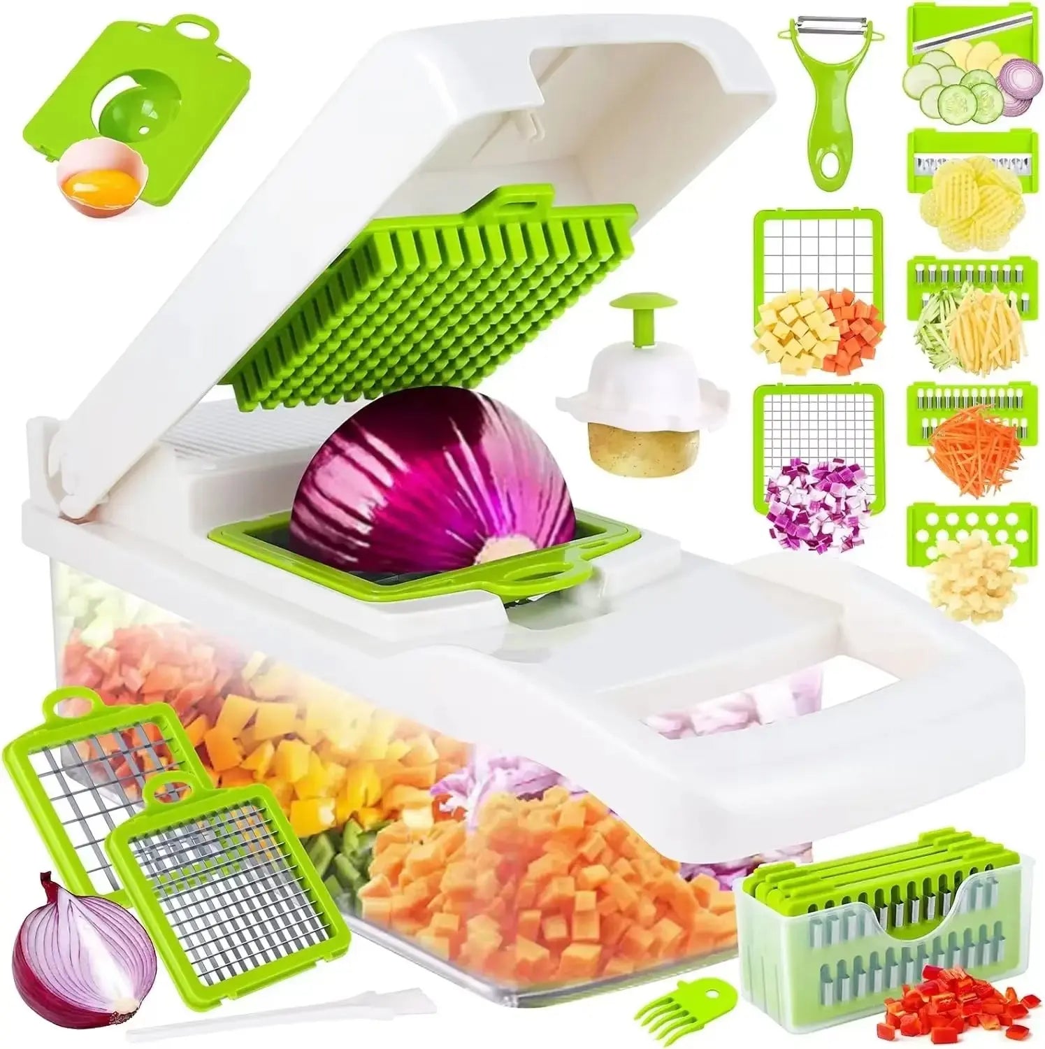 12-in-1 Multifunctional Vegetable Cutter and Food Chopper for Efficient Food Preparation