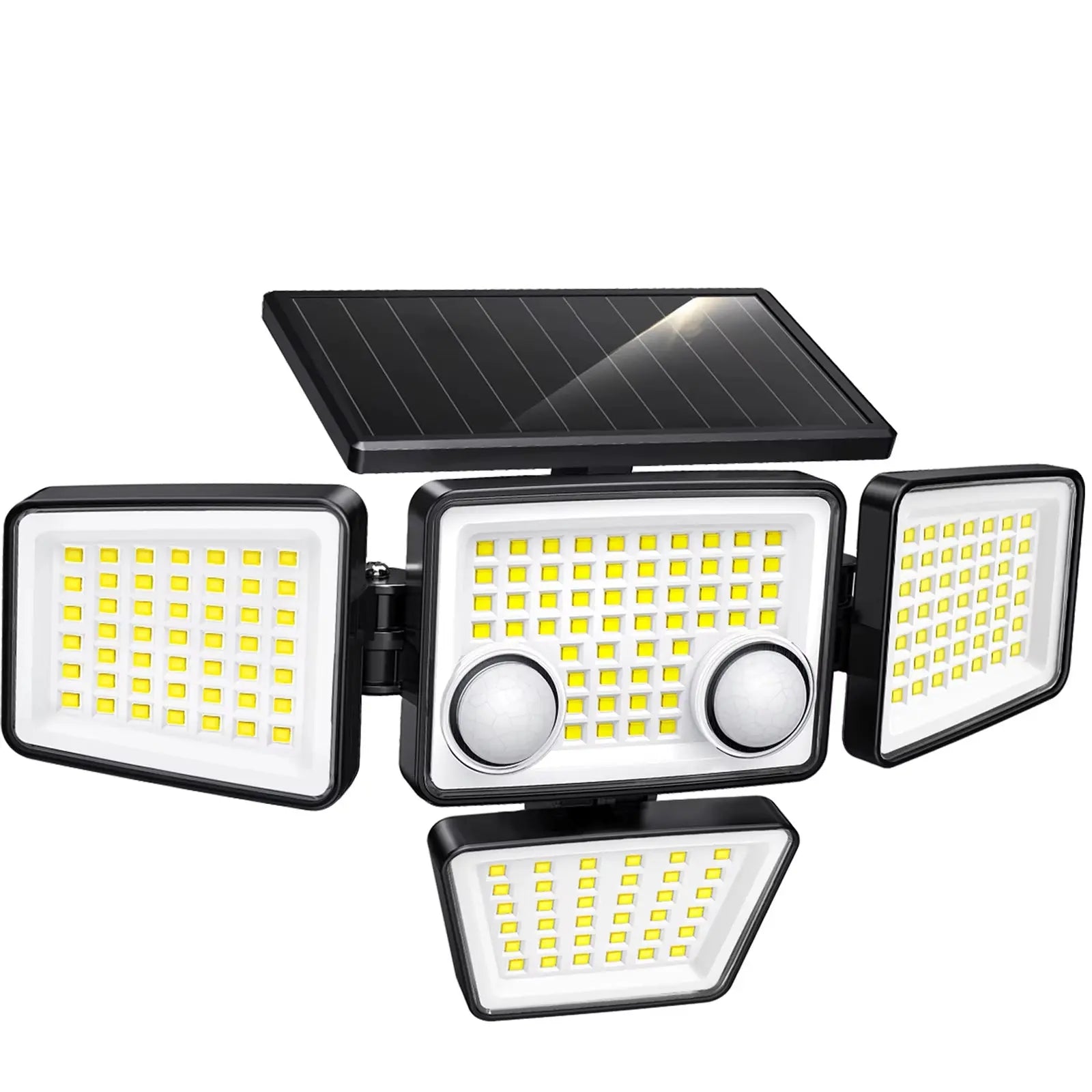 Solar Outdoor Motion Sensor Flood Lights - 3000 Lumens, 188 LED Security Lighting for Patios, Backyards, and Yards