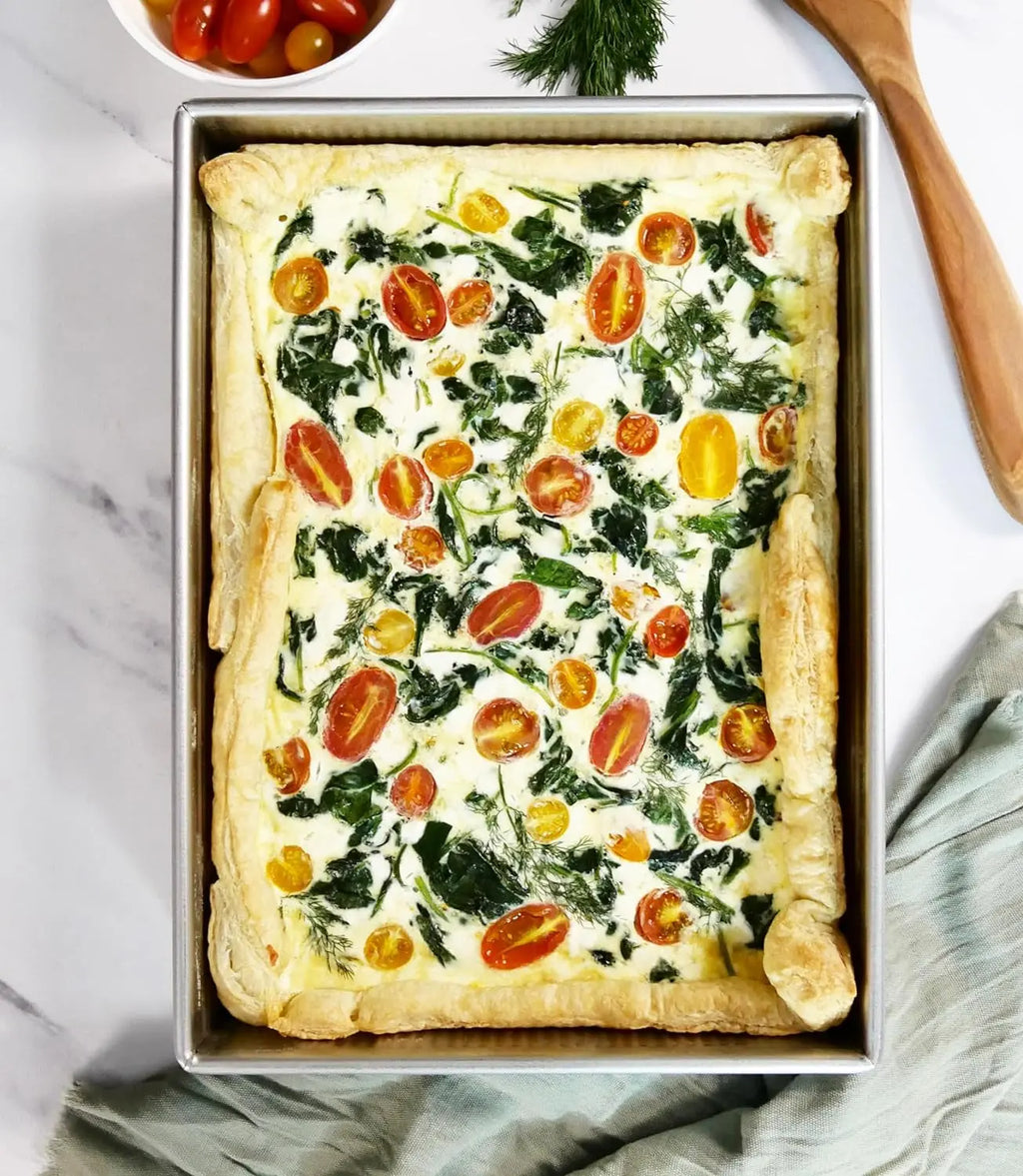 Bakeware 9 x 13 Inch Rectangular Cake Pan with Nonstick Quick Release Coating, Aluminized Steel