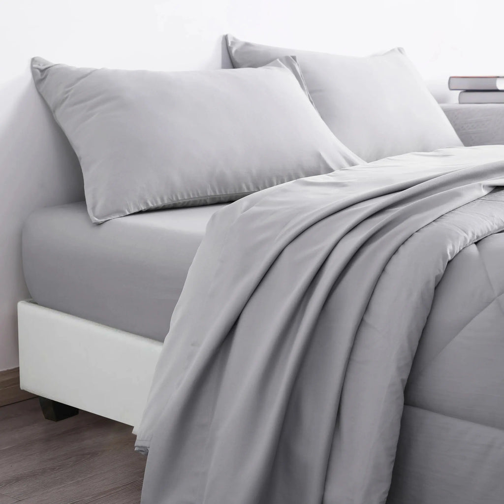 Ntbay 5-Piece Bedding Comforter Set - Breathable Bed-in-a-Bag with Comforter, Fitted Sheet, Top Sheet, and Pillowcases