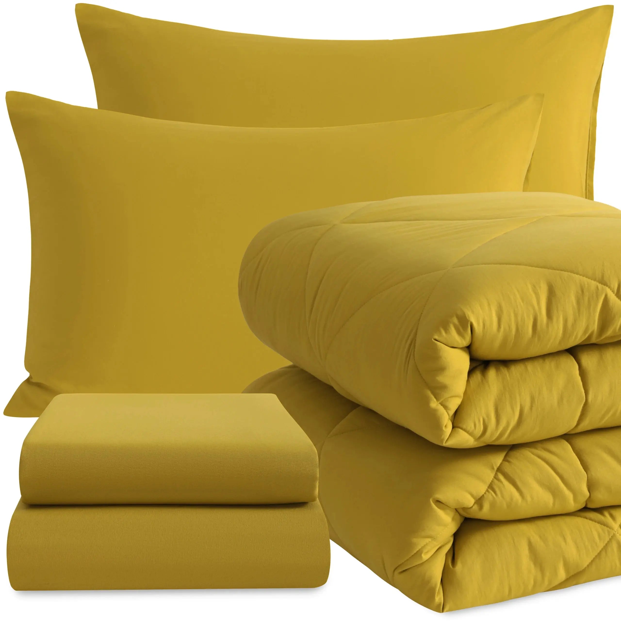 Ntbay 5-Piece Bedding Comforter Set - Breathable Bed-in-a-Bag with Comforter, Fitted Sheet, Top Sheet, and Pillowcases