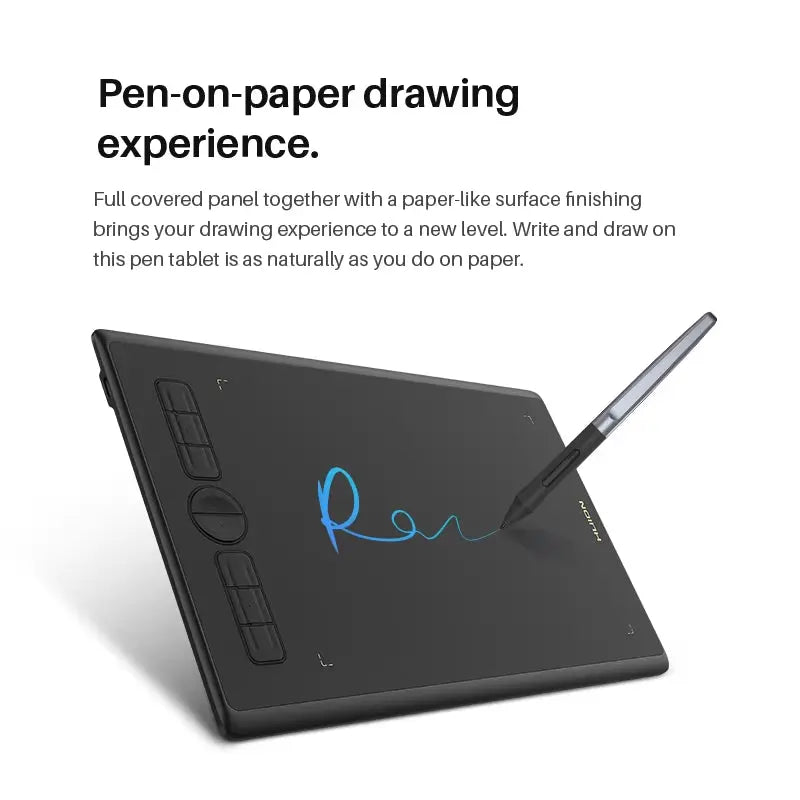 H580X Graphics Tablet with Battery-Free Pen - Digital Drawing Tablet for Linux, macOS, PC, and Android Connectivity