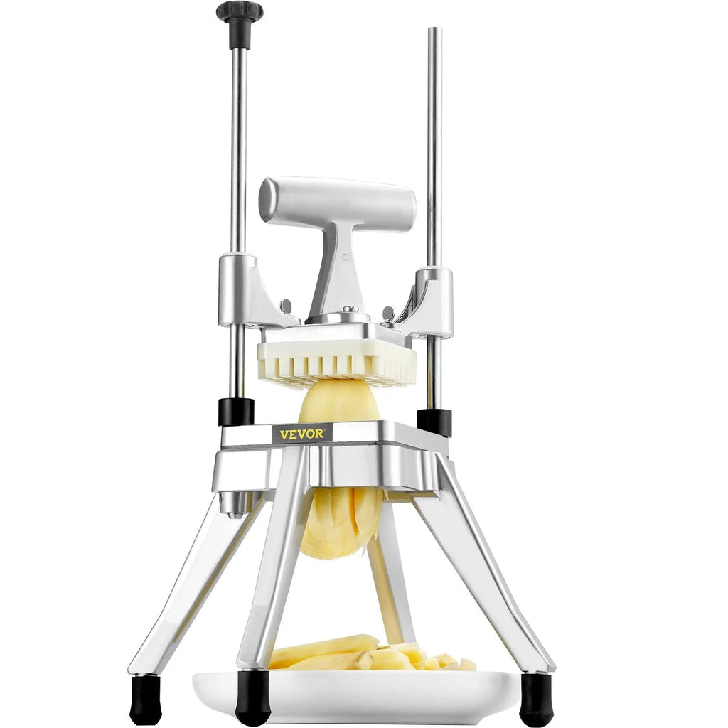Professional Stainless Steel Vegetable and Fruit Chopper with Four Blades for Commercial Use