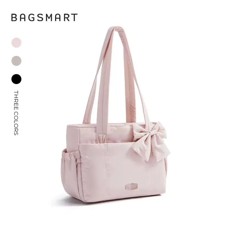 Women's Padded Tote Bag - Large Capacity Travel Handbag for Daily Commute