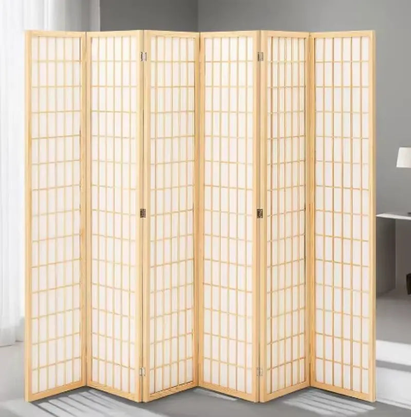 Folding Wooden Carved Room Divider - Elegant Privacy Screen for Home, Office, Restaurant, and Bedroom Decor