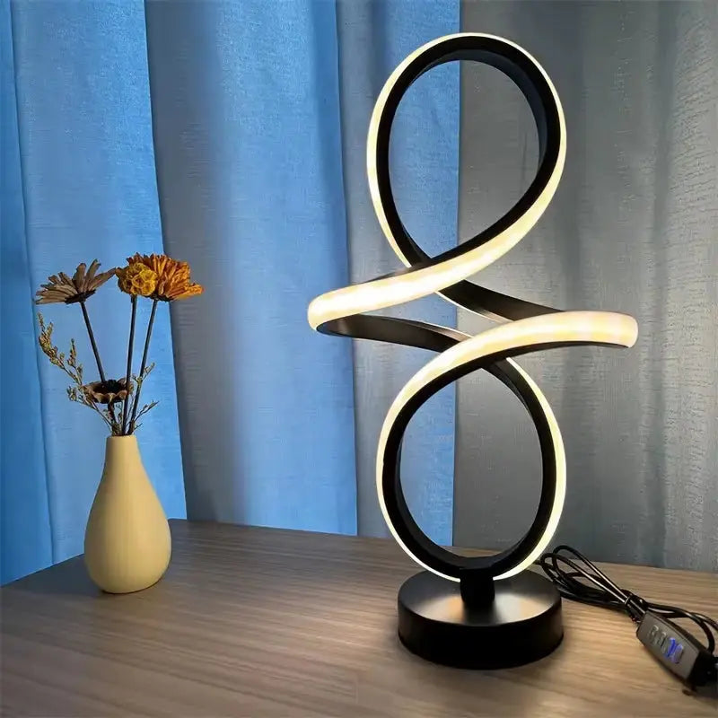 Contemporary LED Table Lamp for Living Spaces, Ideal for Coffee Tables, Bedrooms, and Dining Areas